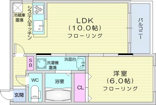 環状通東駅 徒歩7分 4階の物件間取画像